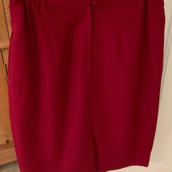 Office to evening John Meyer Claret Skirt Suit, Size 10 - Picture 6 of 8
